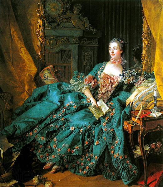 Francois Boucher Portrait of Madame de Pompadour France oil painting art